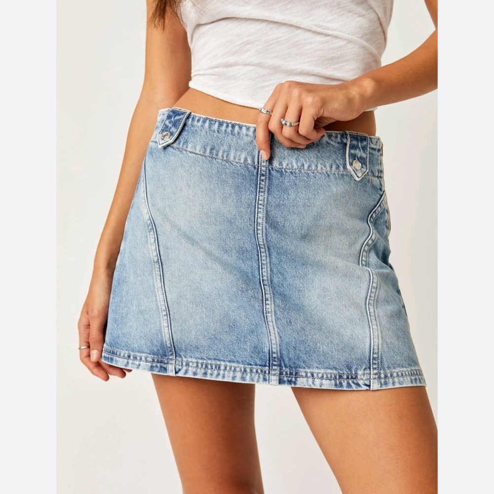 We the Free Runaway Denim Skirt
